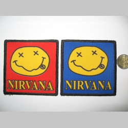 Nirvana ofsetová nášivka po krajoch obšívaná  cca. 9x9cm  cena za 1ks!!!